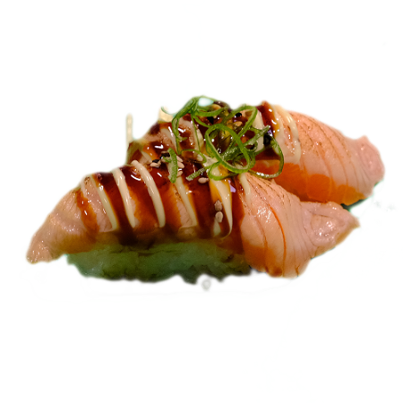 Flaming Salmon Nigiri